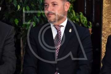  Telde con el empresario Grisaleña en la lectura del pregón de Santiago 2018 (Foto Antonio Alí)